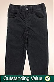 Pure Cotton Adjustable Waistband Corduroy Trousers