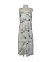 Button Front Long Tank - Bamboo Paradise Empire Waist Ruched Bust Line Drawstring Back Tie Hawaiian Aloha Ankle Length Dress - Regluar Size