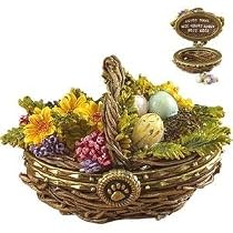 Boyds Suzie's Spring Basket w/Snoozie McNibble Treasure Box Retired