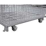 Tools & Hardware : Atlas Collapsible Wire Mesh Extra-Large Basket with Casters - 4000-Lb. Capacity