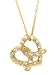 Beautiful 24k Gold Layered GL Cubic Zirconia CZ Twisted Pretzel Charm with 18 Necklace chain Comes in Velvet Gift Box Lifetime Warranty