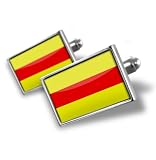 Manschettenkn&Atilde;&para;pfe "Baden ohne Wappen " Fahne/Flagge. Cufflinks echte Handarbeit