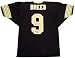Drew Brees Autographed Black Custom Jersey