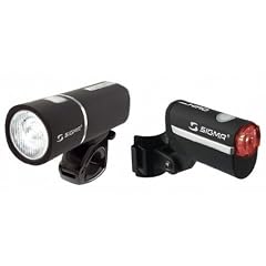 Sigma Sport Beleuchtungsset Pava / Hiro Komplett-Set inkl. Akkus, Batterien und Ladeger&auml;t