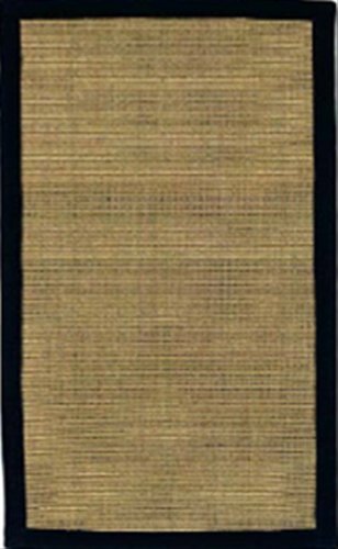 4' x 6' Sisal with Black Cotton edge