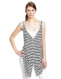 Three Dots Womens Rayon Blend Stripe Double Front Tank
