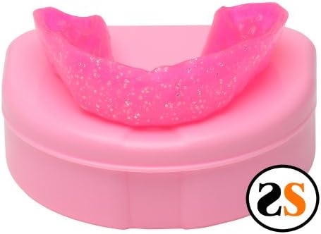 Girls Pink Sparkle Custom Professional Dental Mouth Guard