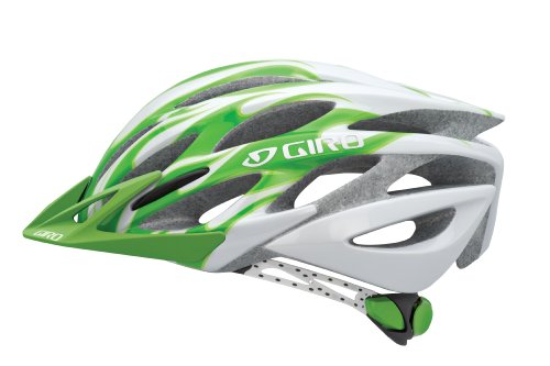 GIRO(ジロ) ヘルメット ATHLON　White/LimeGreenFlames Lサイズ