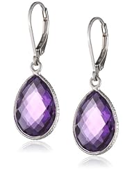 Sterling Silver Teardrop Gemstone Dangle Earrings