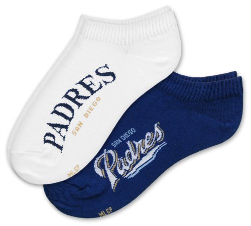 MLB San Diego Padres Women's No-Show Socks (2 Pack)
