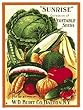 Sunrise Vegetable Seeds Porcelain Refrigerator Magnet
