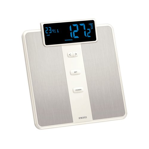 Homedics SC-545 HealthStation Plus Body Composition Scanner with Voice Guided Set-up and 4 User Memories, 400 lb. Capacity