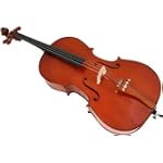 Crescent Natural 4/4 Beginner Cello with Soft Case, Rosin, and Bow