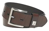 Nautica Men's 1 1/2 Leather Belt, Brown, 34