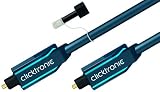 Clicktronic Casual Opto-Kabel-Set (Toslink-Stecker/Toslink-Stecker) 20m inkl. 3,5mm Adapter
