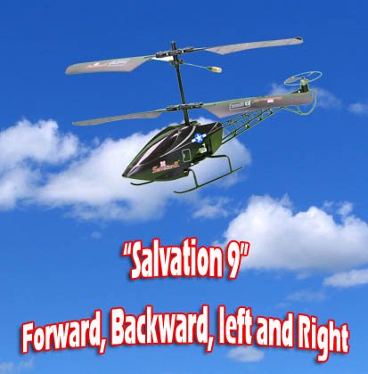 Childrens Toyshop  Toys : Salvation 9 - Newest 3 Channel Helicopter - Tested, can go forward, backward, left, right and super stable hovering - Easiest handling 3 Channel In door Flying toys