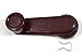 PT Auto Warehouse NI-1091L - Inside Interior Inner Window Handle Crank, Red - Left = Right