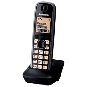 Panasonic extra handset KX-TG66xx Serie incl. charger black KX-TG66XX KX-TG6624GB KX-