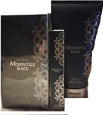 Avon Mesmerize Black for her EDT, Body Lotion and Purse Spray by Mesmerize for her