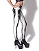 HaboZoo Women Rock X-ray Skeleton Bone Skull Leggings Tights White