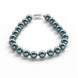 Genuine Swarovski Crystal Pearl Bracelet - Tahitian (8mm)