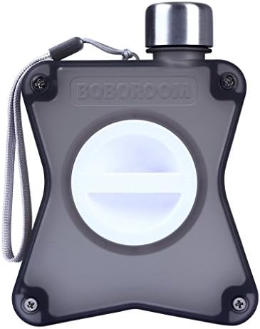 BOBOROOM 250ml/8.5oz Water Bottle, Tea Travel Infuser, Portable Sport Small Water Bottle, Black