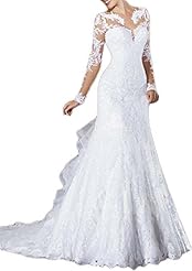 Sexy Mermaid Applique Lace  Dress