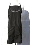 Black Embroidered Apron Get it yourself