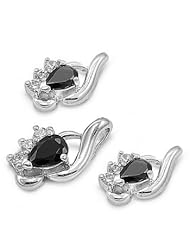 Sterling Silver Sets With Cubic Zirconia