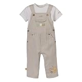 Newborn Boys' Classic Pooh 2-pc. Striped Overalls Set
