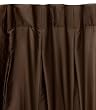 Umbra Pleatta 50 X 96-Inch Pleated Taffeta Panel, Chocolate