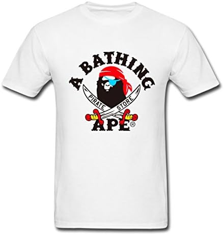 Dae Pak White 2016 Super Soft Bathing Ape Males T-Shirt Small