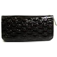 Ladies Brown Croc Designer Long Zipper Purse'