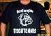 Der will nur spielen, Tischtennis; T-Shirt schwarz