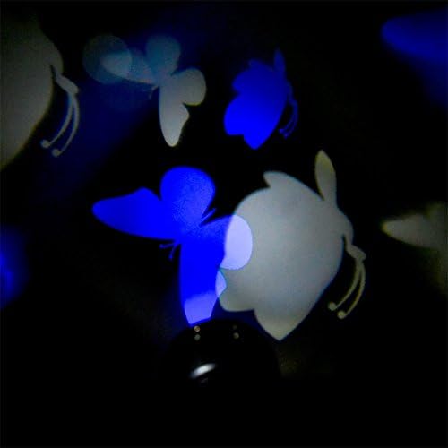 GOODFOX Waterproof LED Light Projector, 4 Model (Blue butterfly pattern)
