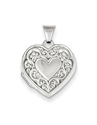 Sterling Silver 31mm Heart Locket. Metal Wt- 0.87g