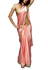 Champagne Peach Saree with Embroidery