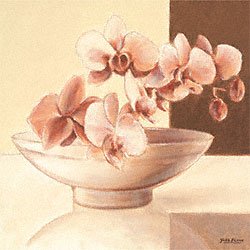 Eurographics YB1149 Yves Blanc, Bowl With Orchidees 30 x 30 cm, Hochwertiger Kunstdruck Preisvergleich