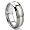 8MM Tungsten Carbide 14K Gold Inlay Wedding Band Ring Sz 7.0 SN#097
