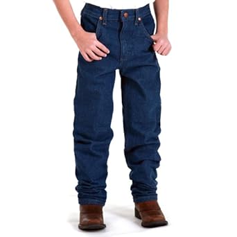Amazon.com: Wrangler Little Boys' Cowboy Cut Elastic Back Jean: Boys Elastic Waist Jeans: Clothing