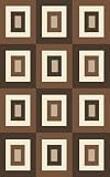 Brown Geo Blocks - Medium (5'x8')