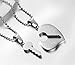 VNOX Customize Couple Jewelry Stainless Steel I Love You Heart Key Matching Pendant Couple Bracelet