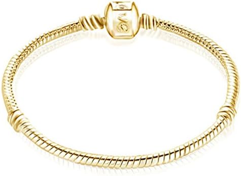 Womens Beautiful Gold Plated Snake Chain Bracelet (CHR_01)