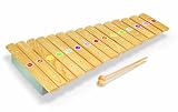 Janod 4507606 - Riesen-Xylophon Holz mit 2 Schl&auml;gel Konfetti