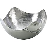 Elegance Hammered 10-Inch Stainless Steel Wave Serving Bowl