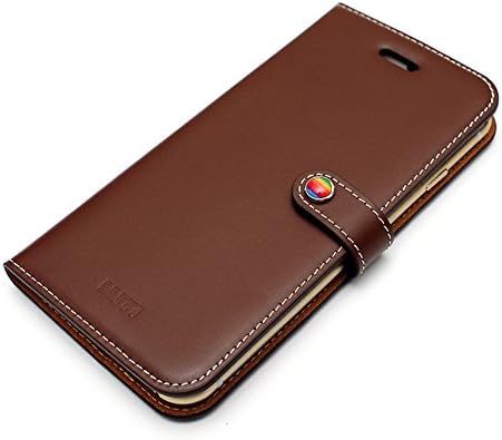 LIM's Premium Leather Slim Fit Edition Premium Leather Diary Cover Case [Brown] for Apple iPhone 6 (4.7")