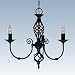 Zanzibar 3 Light Pendant Black (3379-3)