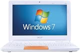 Acer Aspire One Happy 2 10.1 inch Netbook (Intel Atom N570 Dual-Core Processor, 1GB RAM, 250GB HDD, 8 Hours Battery Life, Bluetooth, Windows 7 Starter & Android) - Orange