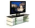 Ateca Monaco 120 - Designer Glass Stand For LCD & Plasma TV Up to 42'' - Gloss White