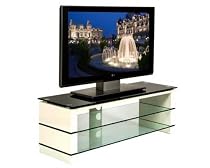 Ateca Monaco 120 - Designer Glass Stand For LCD & Plasma TV Up to 42'' - Gloss White